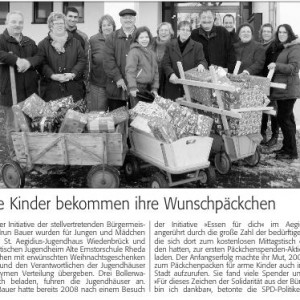 "Westfalenblatt" vom 23.12.09